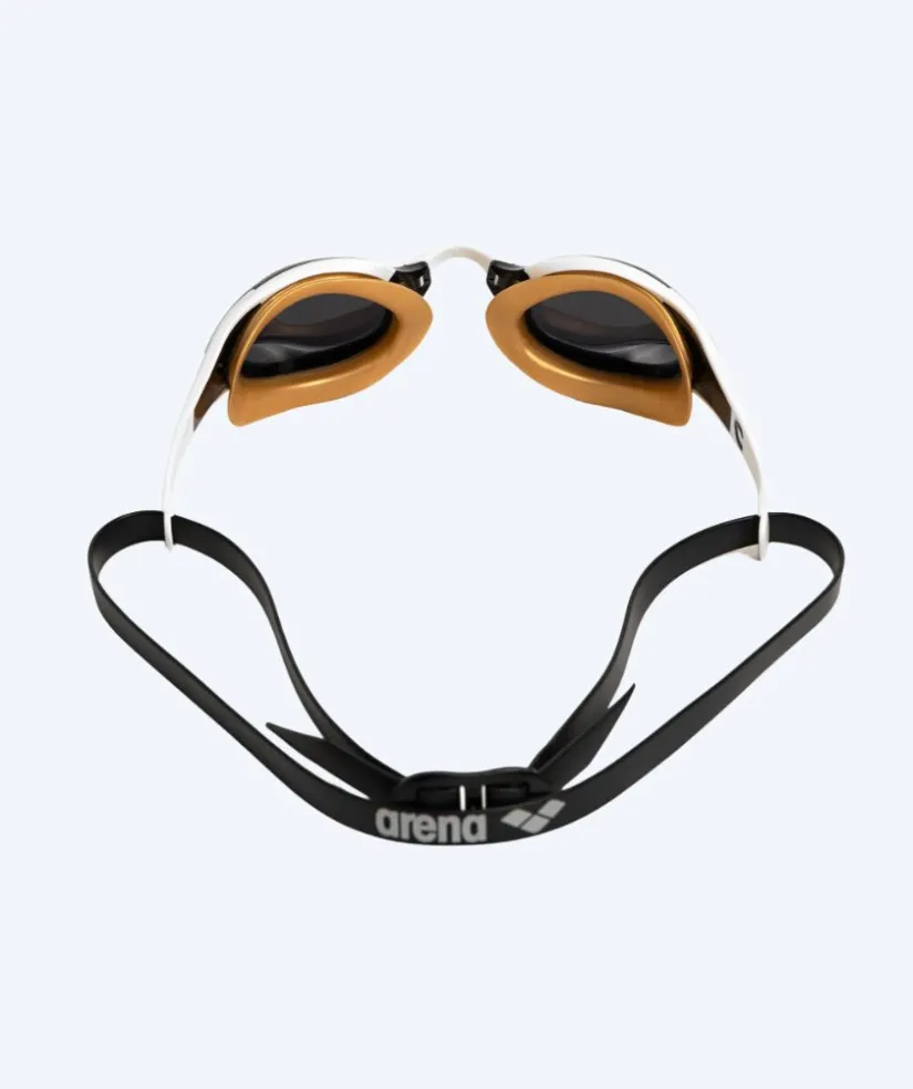 Online Arena svømmebriller - Cobra Edge SWIPE - Hvid/guld (Smoke linse)