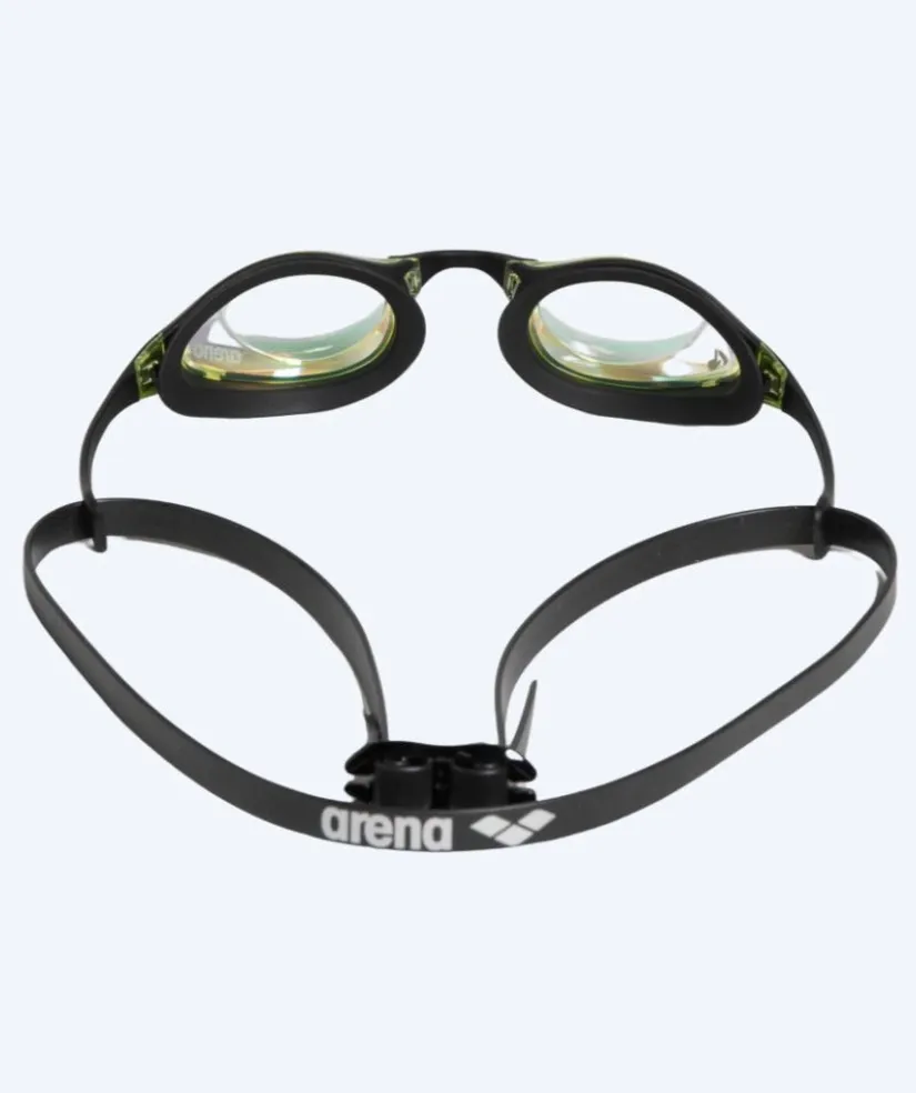 Clearance Arena svømmebriller - Cobra SWIPE Mirror - Sort/gul