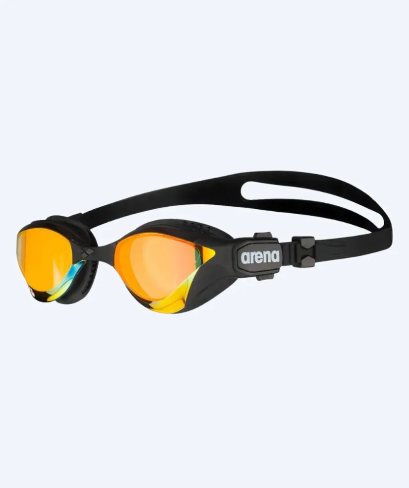 Best Arena svømmebriller - Cobra Tri SWIPE - Sort/gul (Mirror linse)