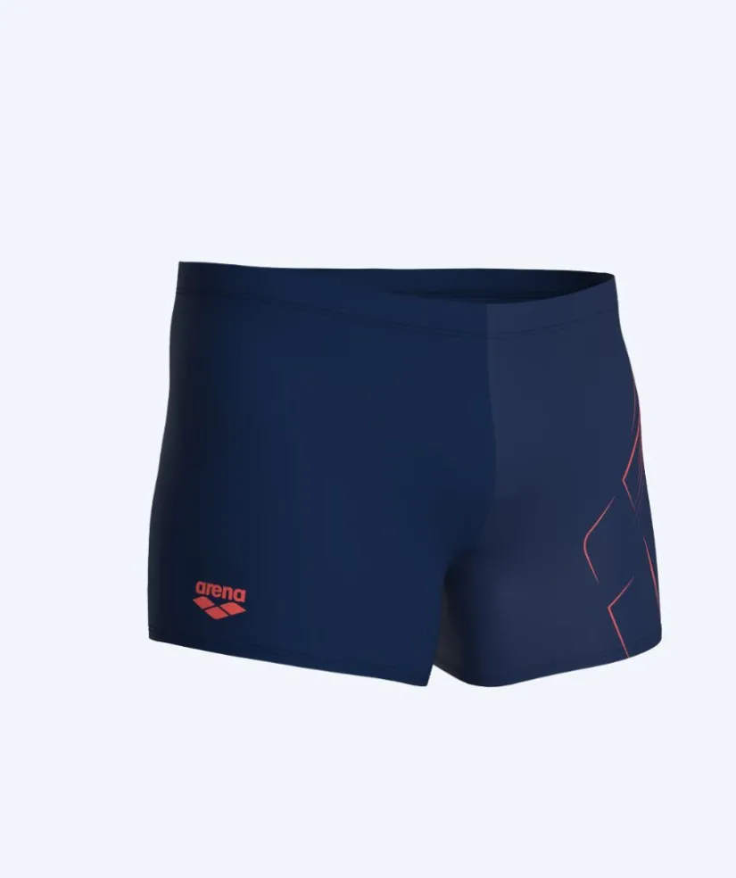 Best Arena trunks til mænd - Dive - Mørkeblå/orange