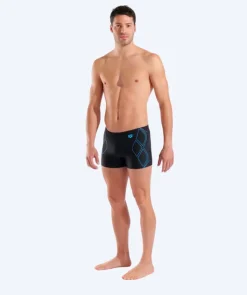 Discount Arena trunks til mænd - Graphic - Sort/lyseblå