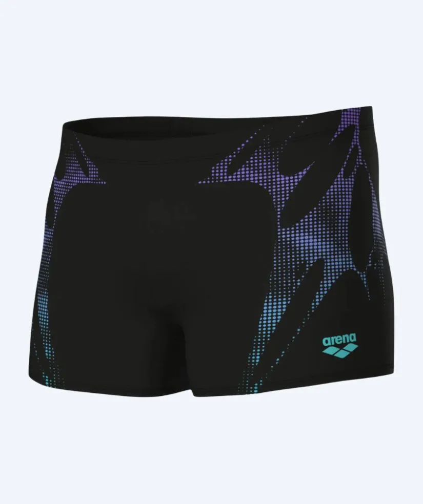 Hot Arena trunks til mænd - Spider Web - Sort/lilla