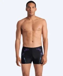 Hot Arena trunks til mænd - Spider Web - Sort/lilla