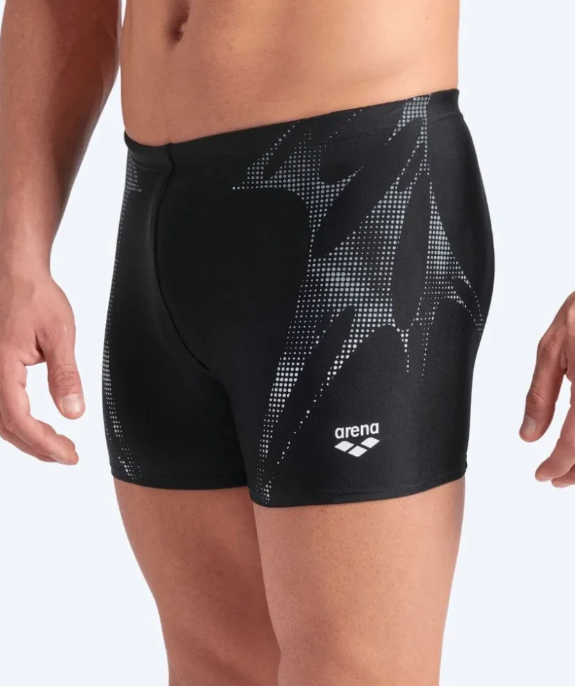 Arena trunks til mænd - Spider Web - Sort/hvid