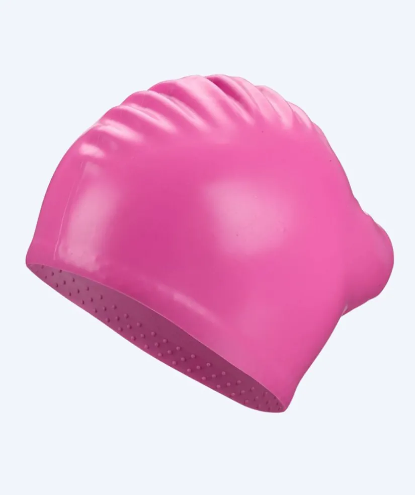 Clearance Beco badehætte til langt hår - Silicone - Pink