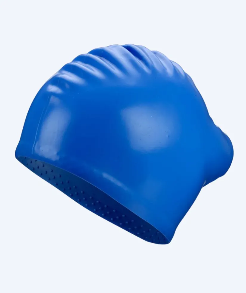 Clearance Beco badehætte til langt hår - Silicone - Blå