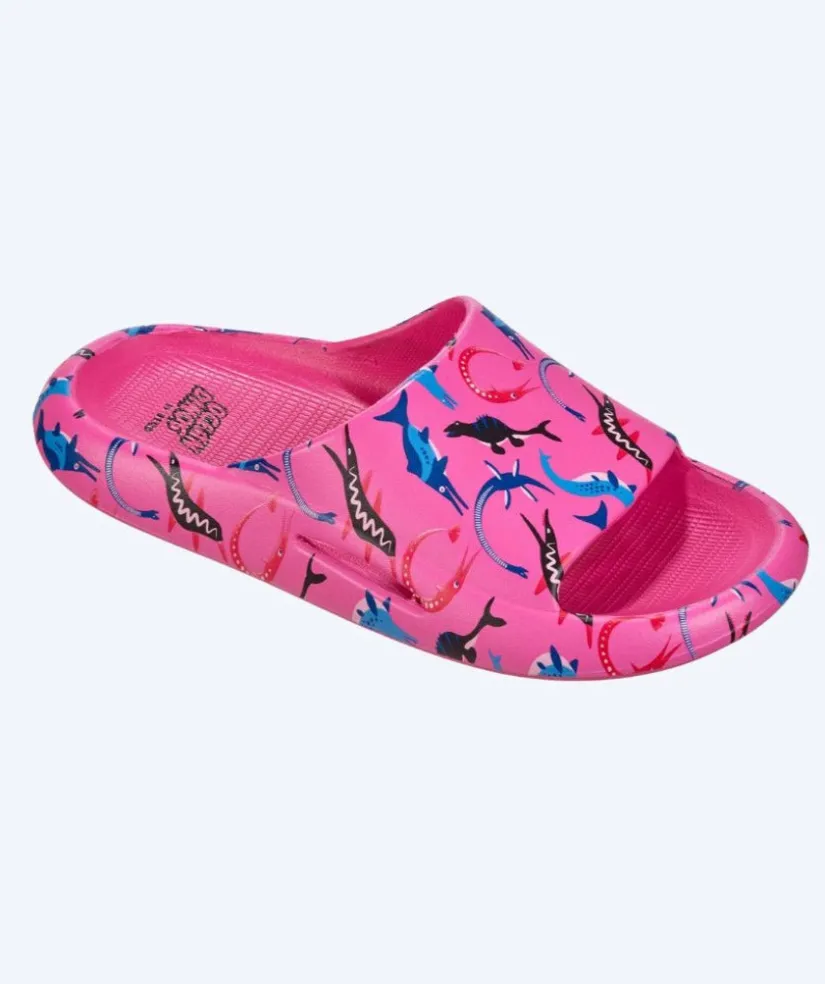 Clearance Beco badesandaler til børn - Ocean Dinos - Pink