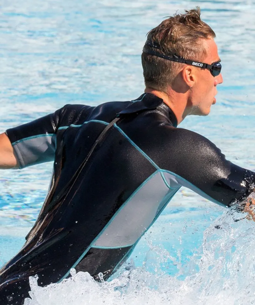 Hot Beco neopren våddragt til mænd - Neoprene Shorty - Sort/grå