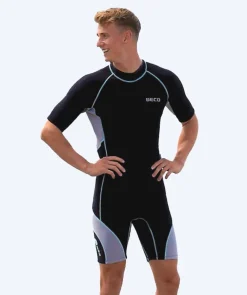 Hot Beco neopren våddragt til mænd - Neoprene Shorty - Sort/grå