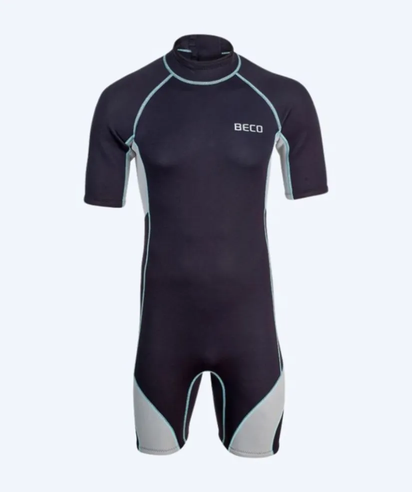 Hot Beco neopren våddragt til mænd - Neoprene Shorty - Sort/grå