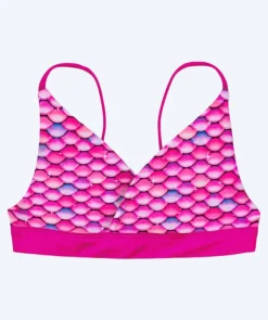 Hot Fin Fun havfrue bikini top til piger uden flæser - Malibu Pink (Pink)