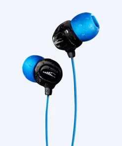 Outlet H2O Audio H2OAudio vandtætte høretelefoner - Surge S Plus - kort snor - Blå