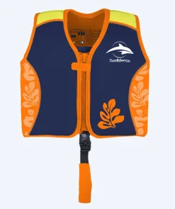 New Konfidence svømmevest til børn (2-12) - Original - Mørkeblå/orange