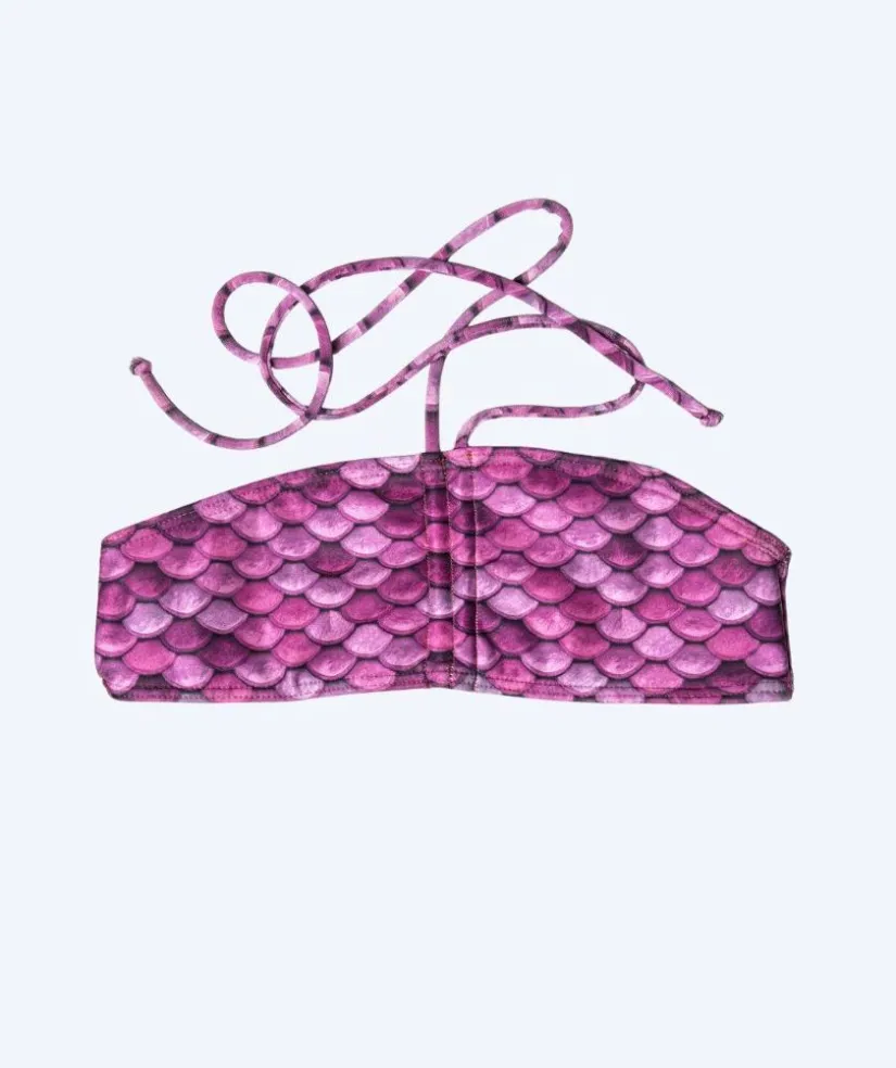 Hot Kuaki Mermaids havfruebikini top til piger - Lyserød