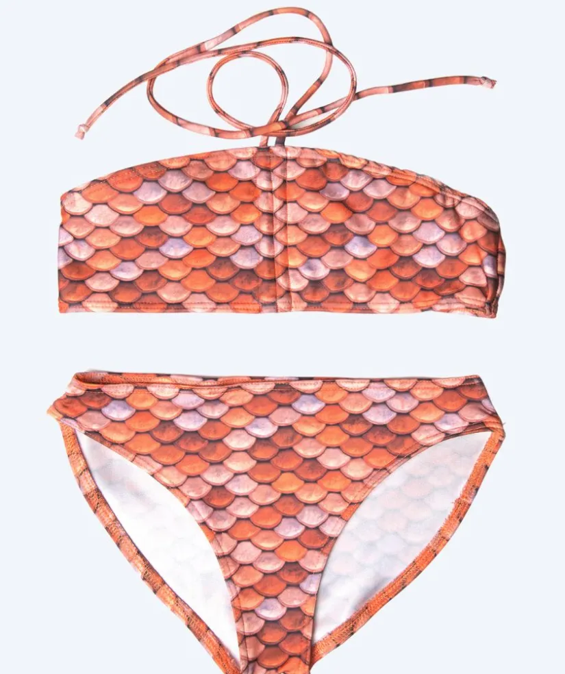 Hot Kuaki Mermaids havfruebikini top til piger - Orange