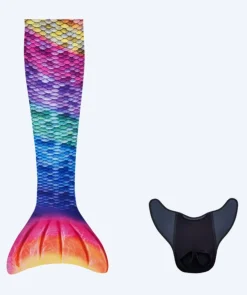Hot Kuaki Mermaids havfruehale til børn - Sæt - Rainbow