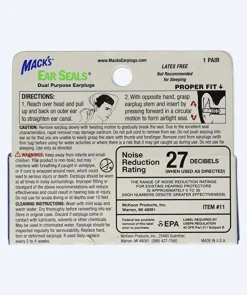 Discount Macks Earplugs Mack´s ørepropper til svømning 1 par - Ear Seals - Blå/gul