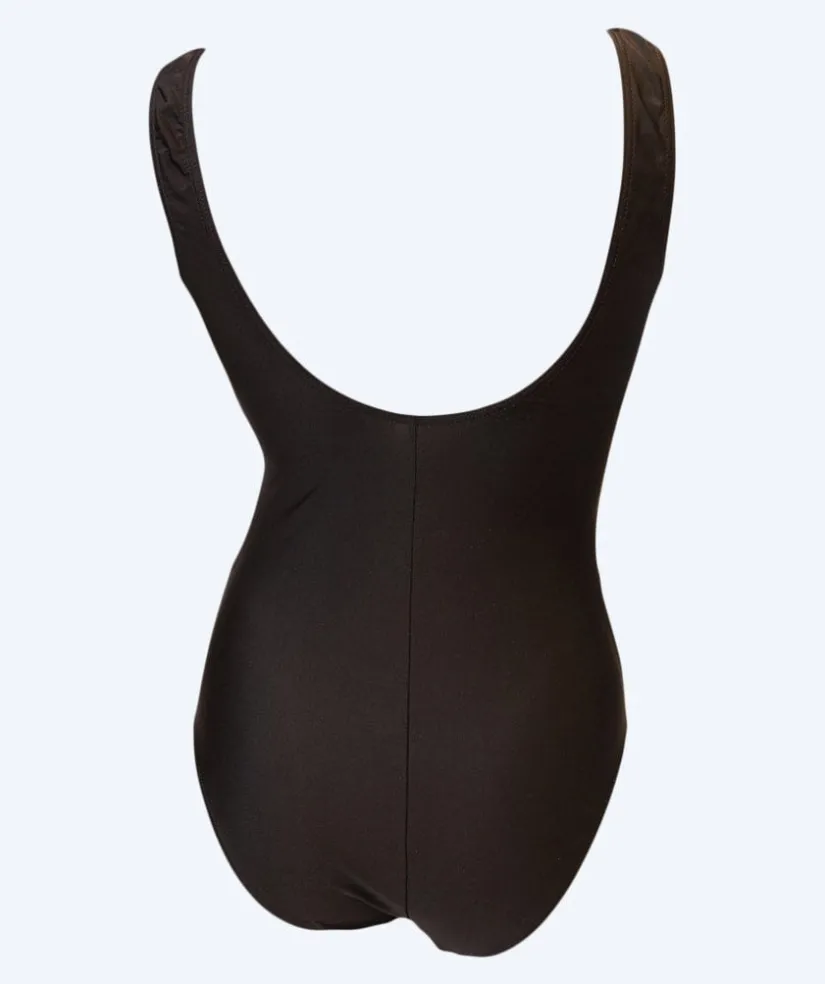 Discount Mirou badedragt i plus size til damer - Classic 241s - Sort/lyseblå