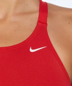 Best Nike badedragt til damer - Hydrastrong Fastback - Rød