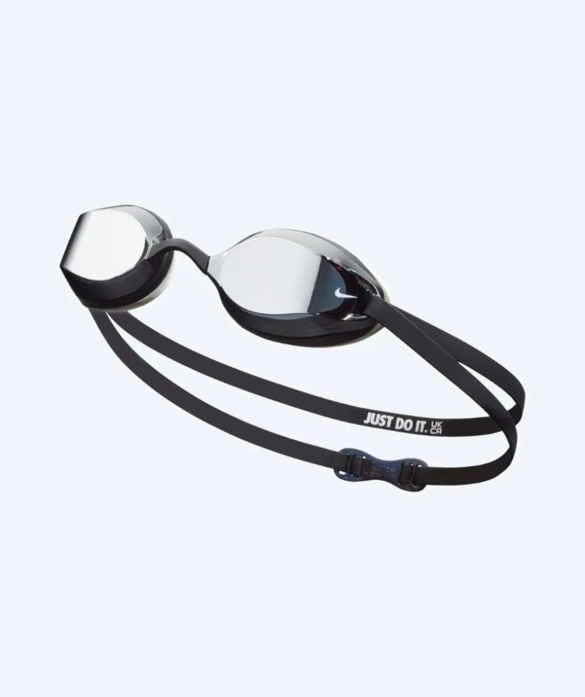 Discount Nike Elite svømmebriller - Legacy Comfort Mirror - Sort/sølv