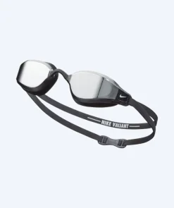 Hot Nike Elite svømmebriller - Valiant Mirror - Sort/sølv