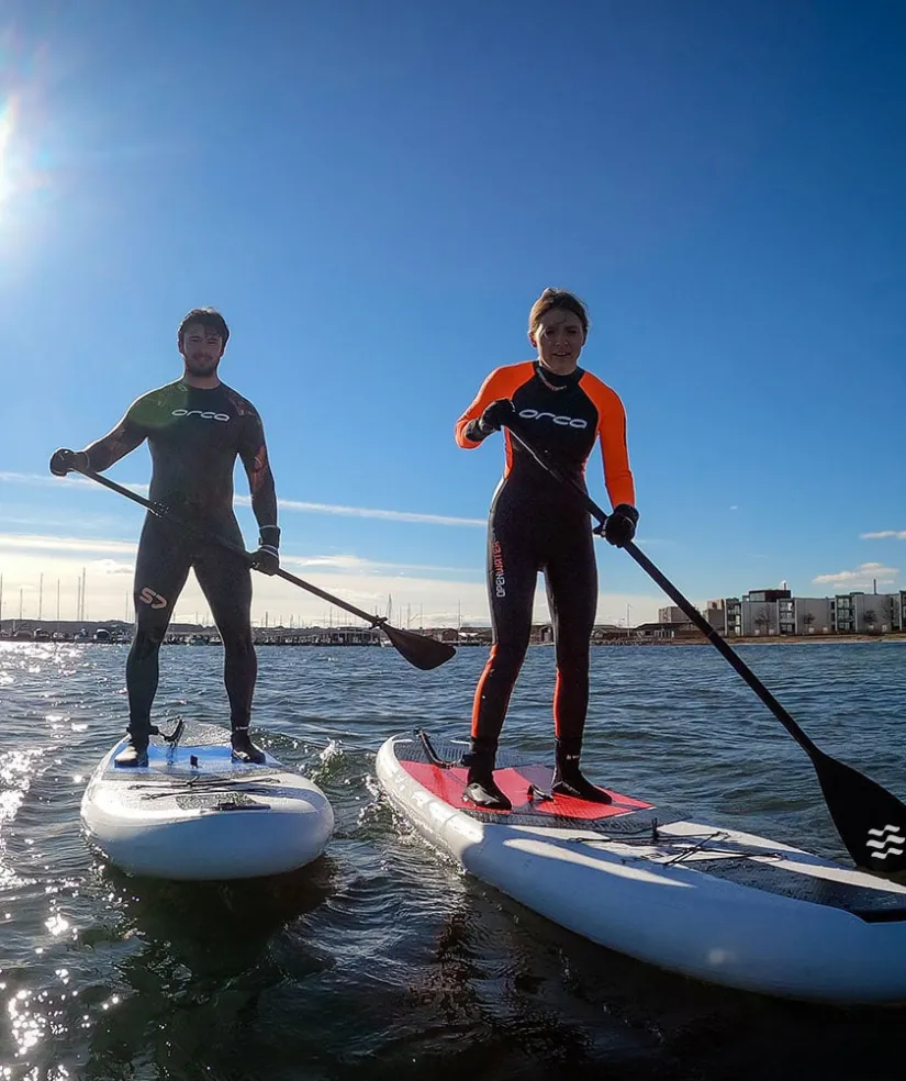 Hot Watery Pakketilbud: 2x Global oppustelig SUP PaddleBoard 10'6