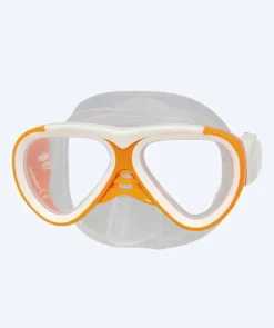 Outlet Primotec dykkermaske med styrke til børn - M59 (-1.0 – -8.0) og (+1.0 – +4.0) - Orange/hvid