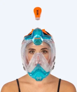 Sale SEAC fullface dykkermaske til voksne - Libera L/XL - Orange/blå