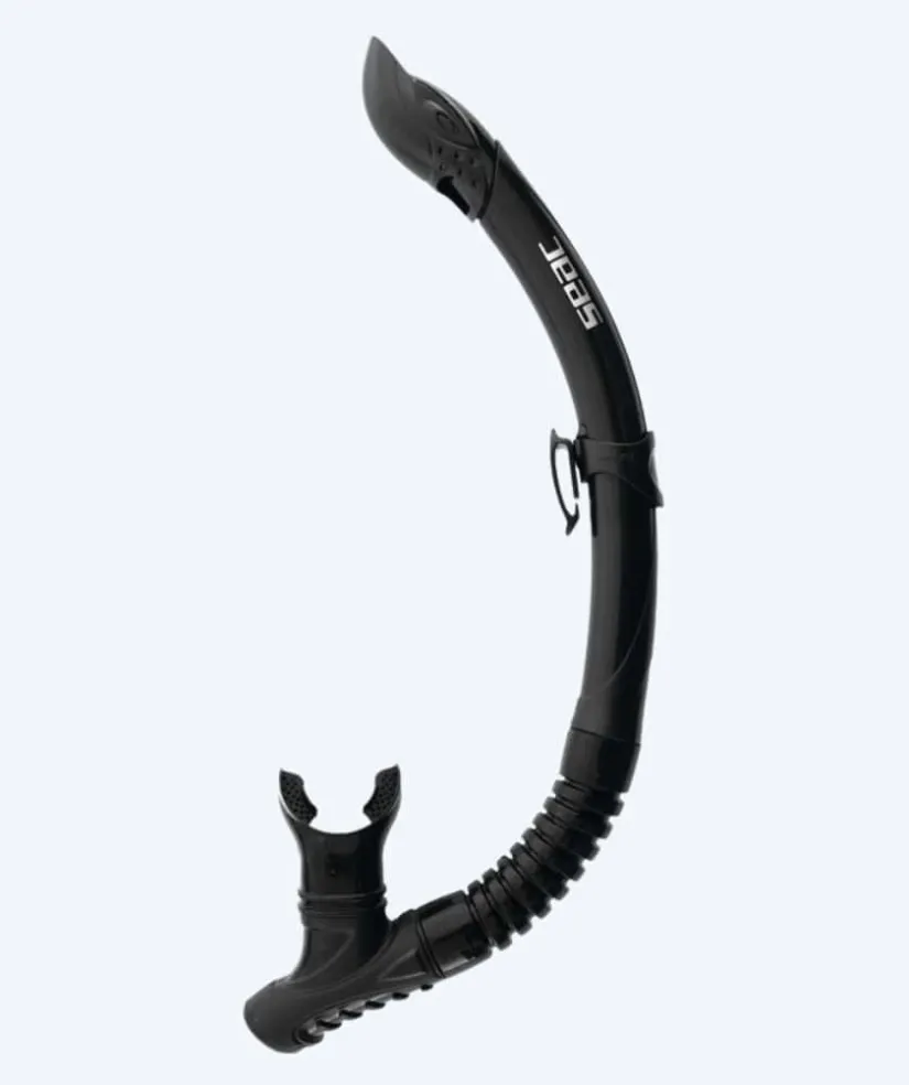 Hot SEAC semi-dry snorkel til voksne - Reverse - Sort