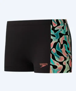 Outlet Speedo aquashorts til drenge - Digital Panel - Sort/grøn