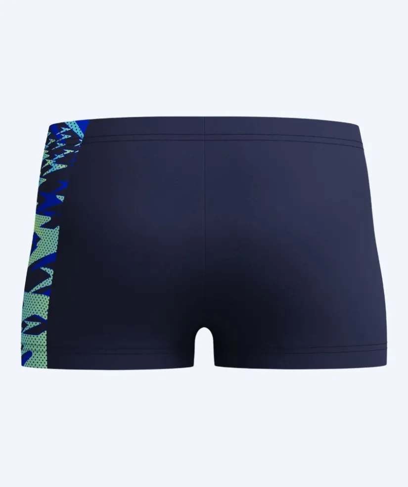 Online Speedo aquashorts til drenge - Hyperboom Splice - Mørkeblå/lyseblå