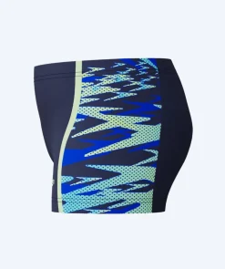 Online Speedo aquashorts til drenge - Hyperboom Splice - Mørkeblå/lyseblå