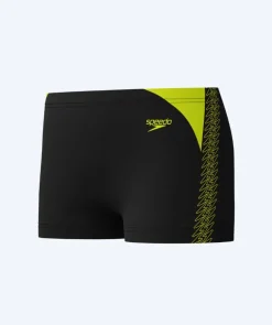 Clearance Speedo aquashorts til drenge - Hyperboom Splice - Sort/gul