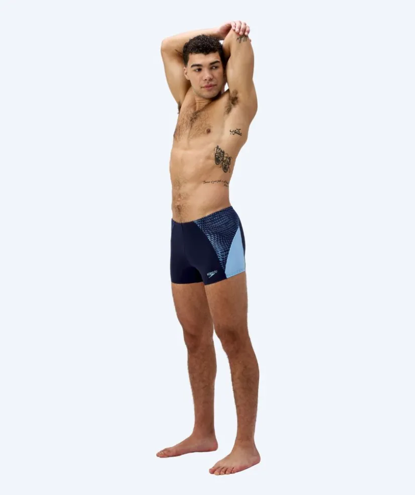 Speedo aquashorts til mænd - Endurance Max Splice - Mørkeblå/blå