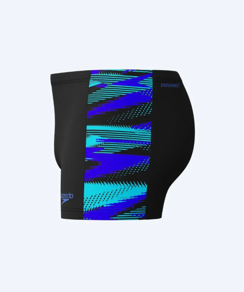 Best Speedo aquashorts til mænd - Hyperboom Panel - Sort/blå
