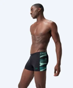 Sale Speedo aquashorts til mænd - Hyperboom Panel - Sort/turkis