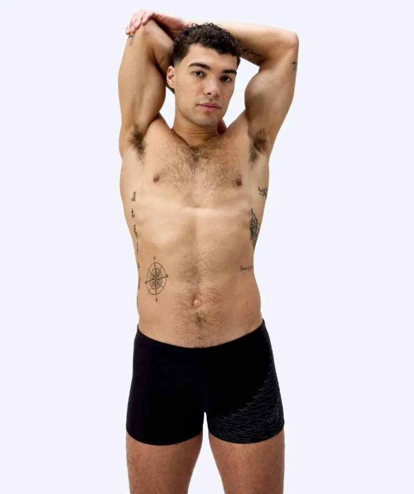 Clearance Speedo aquashorts til mænd - Medley Logo - Sort/mørkegrå