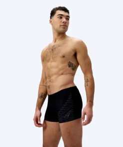 Clearance Speedo aquashorts til mænd - Medley Logo - Sort/mørkegrå