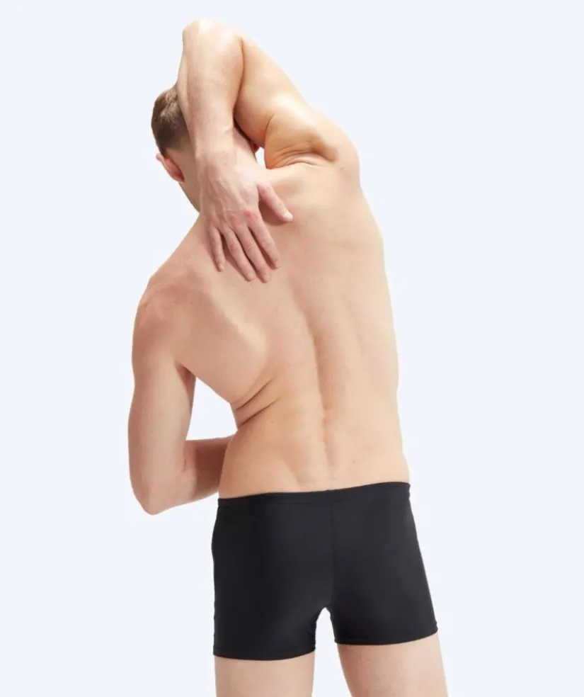 Outlet Speedo aquashorts til mænd - Tech Print - Sort/orange