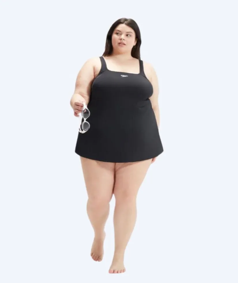 Sale Speedo badedragt i plus size til damer - Swim Dress - Sort