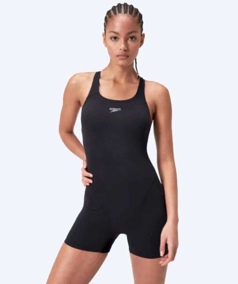 Discount Speedo badedragt med ben til damer - Endurance - Sort
