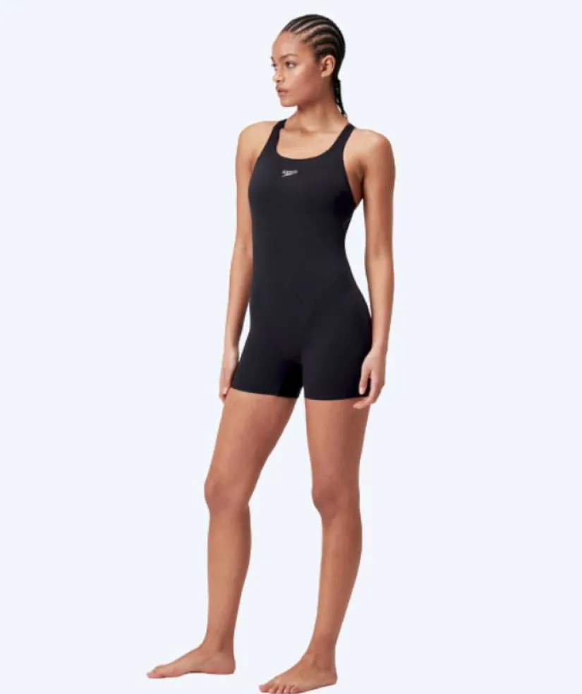 Discount Speedo badedragt med ben til damer - Endurance - Sort