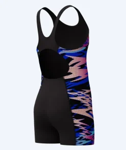 Hot Speedo badedragt med ben til piger - Hyperboom Splice Muscleback - Sort/pink/multi