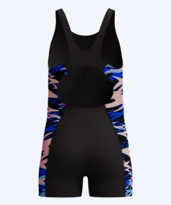 Hot Speedo badedragt med ben til piger - Hyperboom Splice Muscleback - Sort/pink/multi