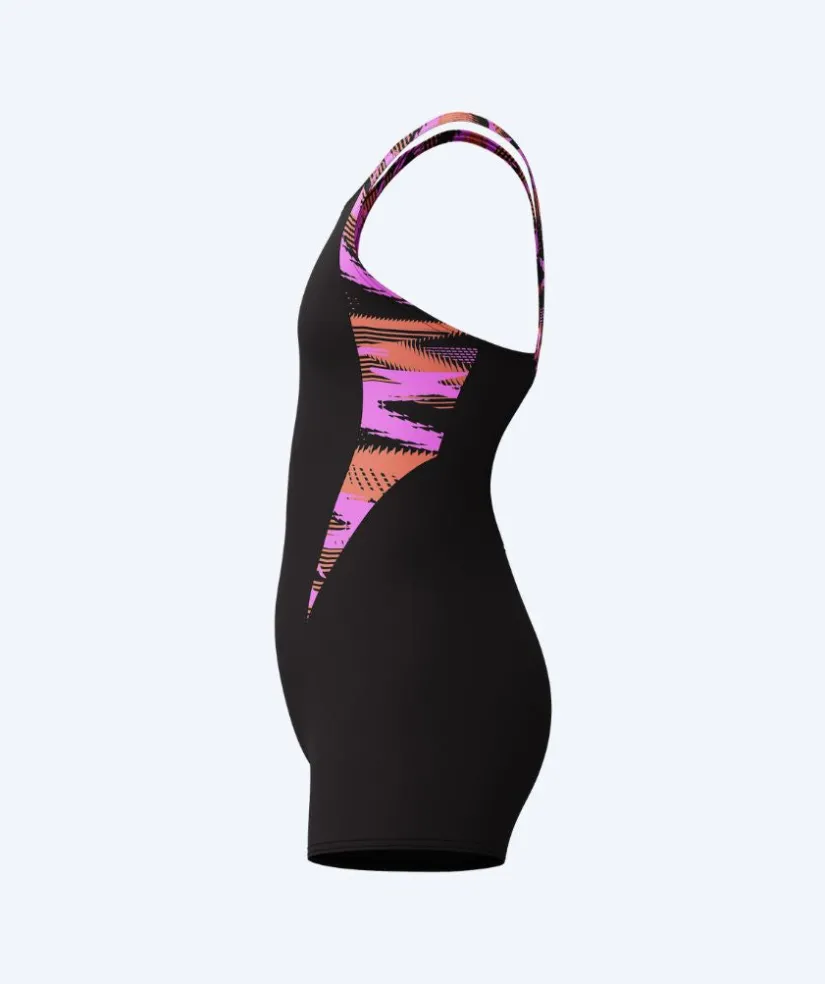 Outlet Speedo badedragt med ben til piger - Hyperboom Splice - Sort/pink