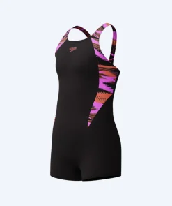 Outlet Speedo badedragt med ben til piger - Hyperboom Splice - Sort/pink