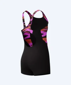 Outlet Speedo badedragt med ben til piger - Hyperboom Splice - Sort/pink
