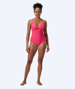 Discount Speedo badedragt med indlæg til damer - Shaping Cross Knot - Lyserød