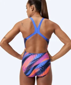 Sale Speedo badedragt til damer - Allover Digital Powerback - Blå/orange