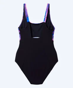 Best Speedo badedragt til damer - Contour Eclipse - Sort/lilla